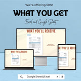 Blank Real Estate Invoice Sheet | Excel & Google Sheets Template | Customizable Real Estate Invoice | Instant Download |