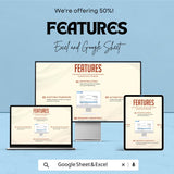 Blank Real Estate Invoice Sheet | Excel & Google Sheets Template | Customizable Real Estate Invoice | Instant Download |