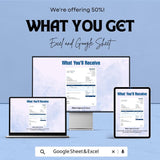 Blank Agency Invoice Template - Customizable Excel & Google Sheets - Easy-to-Use Professional Invoice