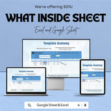 Business Gantt Chart Template | Project Planner Excel & Google Sheets | Timeline Tracker Spreadsheet | Instant Download