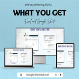 Advertising Agency Invoice Template - Excel & Google Sheets - Customizable, Professional, Easy-to-Use