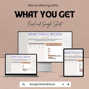 Bar Chart Sheet - Excel & Google Sheets | Data Visualization | Financial Tracker | Bar Chart Spreadsheet