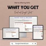 Bar Chart Sheet - Excel & Google Sheets | Data Visualization | Financial Tracker | Bar Chart Spreadsheet