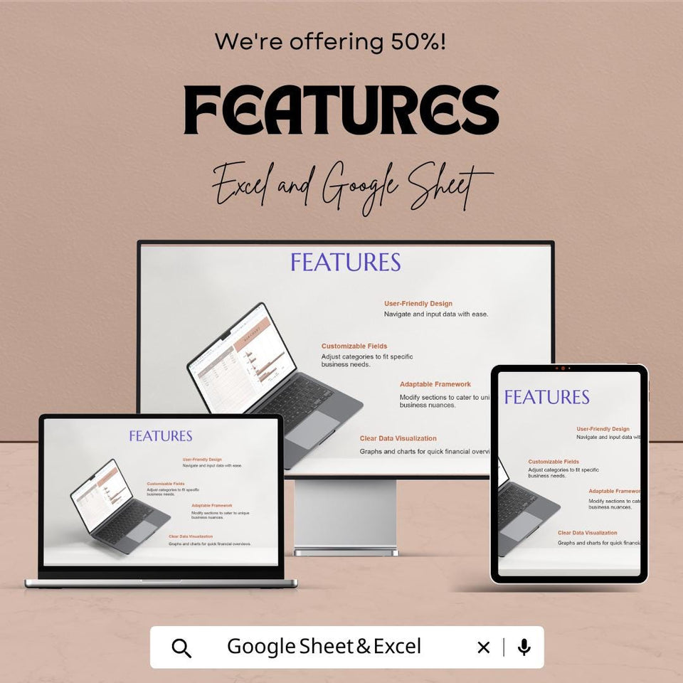 Bar Chart Sheet - Excel & Google Sheets | Data Visualization | Financial Tracker | Bar Chart Spreadsheet