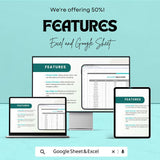 Volunteer Sign-In Sheet | Excel and Google Sheet Template | Track Volunteer Hours & Activities | 50% Off