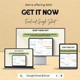 Agile Product Roadmap  - Excel & Google Sheet | Sprint Planning | Product Development Tracker | Task Prioritization Tool