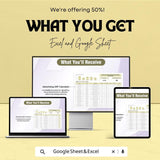 Advertising GRP Calculator | Gross Rating Points Sheet | Excel & Google Sheets | Media Planning Template | Campaign Reach Estimator