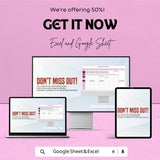 Printable Weekly Schedule Sheet – Customizable Daily Planner Template for Google Sheets & Excel – Time Management Tool – Downloadable