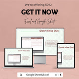 Plan Schedule Sheet - Monthly Project Planner | Google Sheets & Excel Template | Task List, Resource Allocation, Timeline Tracker | 50% OFF