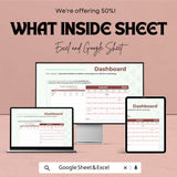 Plan Schedule Sheet - Monthly Project Planner | Google Sheets & Excel Template | Task List, Resource Allocation, Timeline Tracker | 50% OFF
