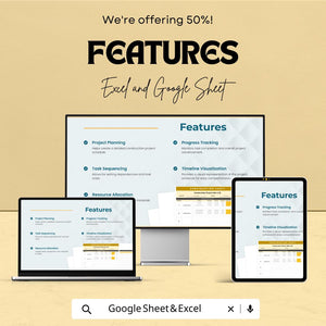Construction Gantt Chart Sheet | Project Management Excel & Google Sheet | Task Scheduling, Timeline Visualization, Builder Schedule