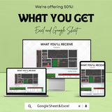 Administration Financial Dashboard – Excel and Google Sheets Template for Asset & Liability Tracking