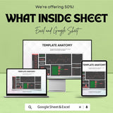 Administration Financial Dashboard – Excel and Google Sheets Template for Asset & Liability Tracking