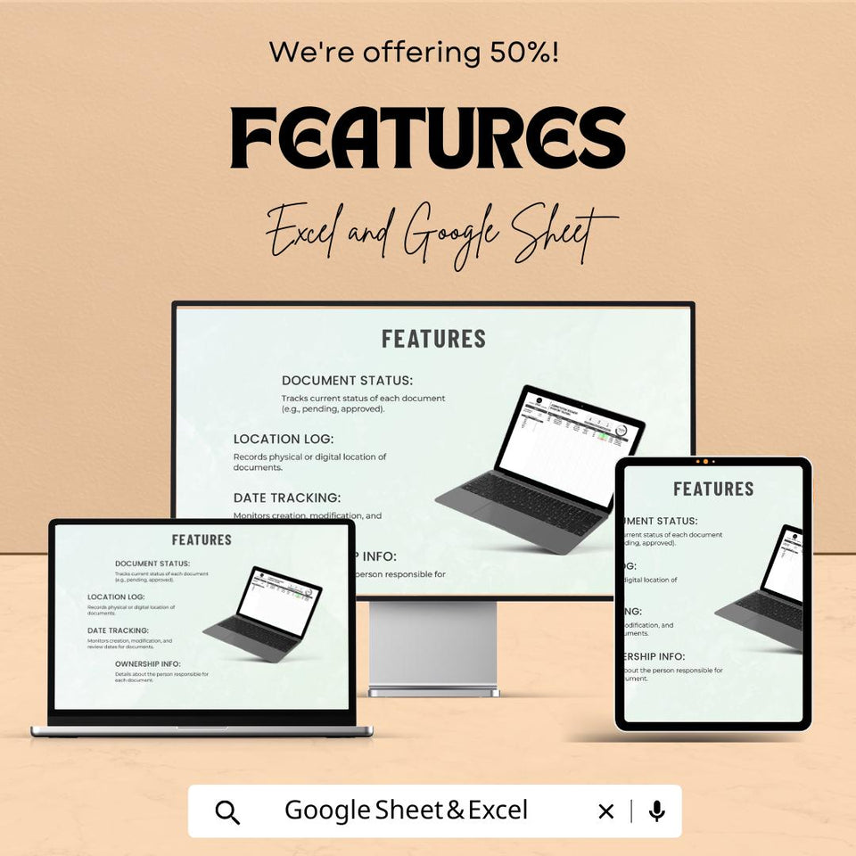 Administration Document Inventory Tracking Sheet – Google Sheets & Excel Template for Efficient Document Management