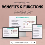 Administration Compliance Program Dashboard | Excel & Google Sheet Template for Compliance Management