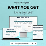 Accounting Spreadsheet Template for Small Business – Financial Tracker, Balance Sheet & Income Statement – Excel and Google Sheets Template