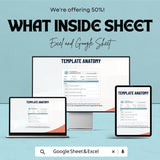 Accounting OKR Sheet | Excel & Google Sheets Goal Tracker | Objective Key Result Template | Finance OKR Planner | Editable OKR Format