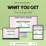 Account Register Sheet | Excel & Google Sheets Finance Tracker | Debit Credit Log | Balance Chart Template | Digital Ledger