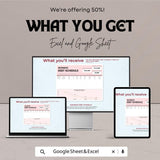 Business Debt Schedule Template - Excel & Google Sheets - Track Loan Payments and Debt Management - 50% Off