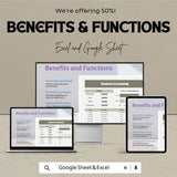 Business Accounting Spreadsheet - Excel & Google Sheet - Track Income, Expenses, and Profit - 50% Off