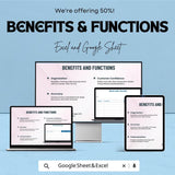 Simple Blank Sales Receipt Sheet - Excel & Google Sheets Template | Easily Track Sales and Payments | 50% Off