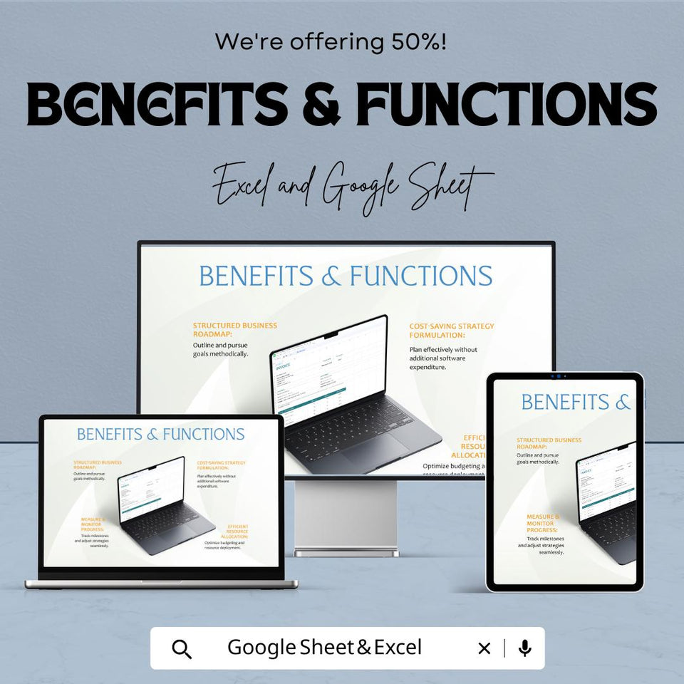 School Supply Order Invoice Sheet | Excel & Google Sheets Template | School Supplies Billing Tracker