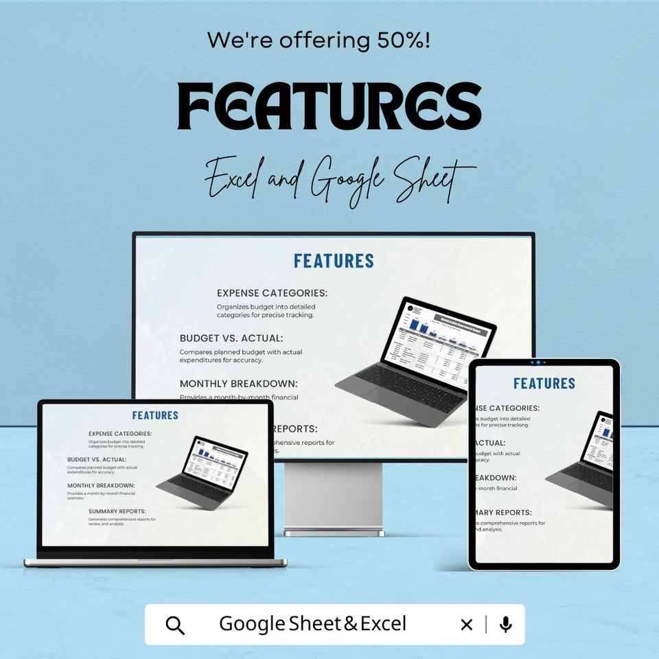 Administration Departmental Budget Sheet – Excel and Google Sheet Template for Budgeting, Financial Management & Expense Tracking