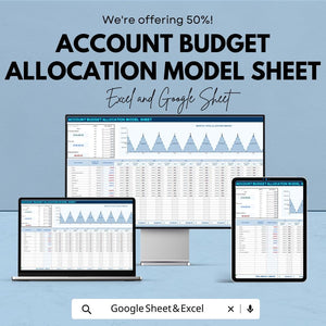 Account Budget Allocation Model - Financial Management Template for Budget Planning & Expense Tracking