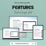 Bathroom Cleaning Log Sheet | Excel & Google Sheets Template | Hygiene Maintenance Tracker