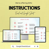Assignment Sheet Template | Excel & Google Sheets | Task Tracker for Students | 2025 Academic Planner