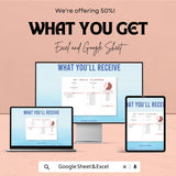 Blank Planner Sheet | Daily Planner Template | Excel and Google Sheets | Customizable Planner for Organization & Productivity