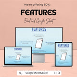 Blank Planner Sheet | Daily Planner Template | Excel and Google Sheets | Customizable Planner for Organization & Productivity