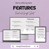 Subtasks Gantt Chart Template | Excel & Google Sheets | Task Management and Project Tracker