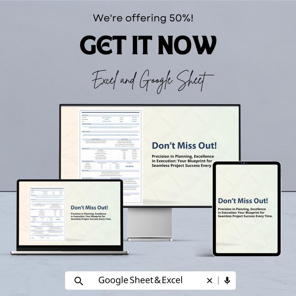 Statement of Work Sheet – Excel & Google Sheet Template for Project Planning and Management | Customizable SOW Template