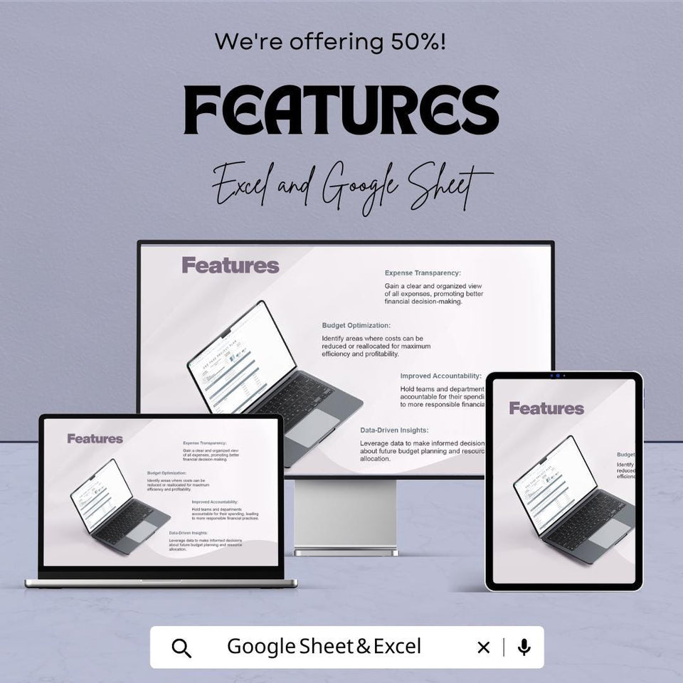 One Page Project Plan Sheet – Excel & Google Sheets Template for Project Management, Budgeting, and Task Tracking
