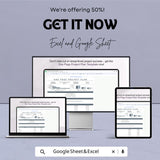 One Page Project Plan Sheet – Excel & Google Sheets Template for Project Management, Budgeting, and Task Tracking