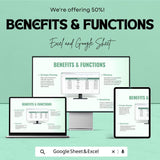 Sales Presentation Topic Planner Sheet – Excel and Google Sheets | Sales Presentation Organizer | Topic Brainstorming & Scheduling Template