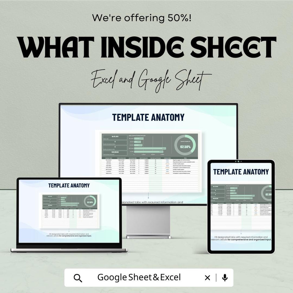 Post-Sale Customer Retention Tracker Sheet - Excel & Google Sheet | Track Customer Engagement and Retention with Automated Metrics
