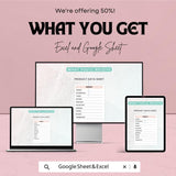 Operations Shipment Schedule Tracker Sheet | Excel & Google Sheet Template | Product Management | Shipment Tracker |