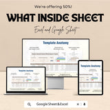 Finance Internal Control Effectiveness Tracker Sheet | Excel & Google Sheets Template | Track Control Effectiveness | Internal Audit Tool |