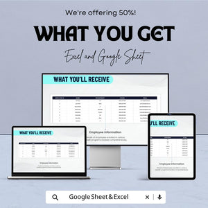 50% OFF - Employee Benefits Budget Sheet - Excel & Google Sheets | Manage Employee Benefits and Expenses | Benefits Tracking Template