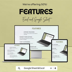 50% OFF - Administration Meeting Budget Planner Sheet - Excel & Google Sheets | Plan, Track, and Manage Meeting Budgets | Budget Forecasting