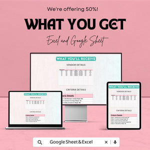 Administration Vendor Compliance Assessment Sheet | Google Sheet Template | Vendor Score Tracker | Compliance Scoring | Risk Mitigation |