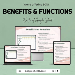 Account Procedure Tracking Sheet | Excel & Google Sheet Template | Task and Budget Tracker | Expense Log | Progress Tracking | 50% OFF!