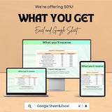 Real Estate Investment Property Sheet – Excel and Google Sheet Template – Property Management, Financial Analysis & Expense Tracking –