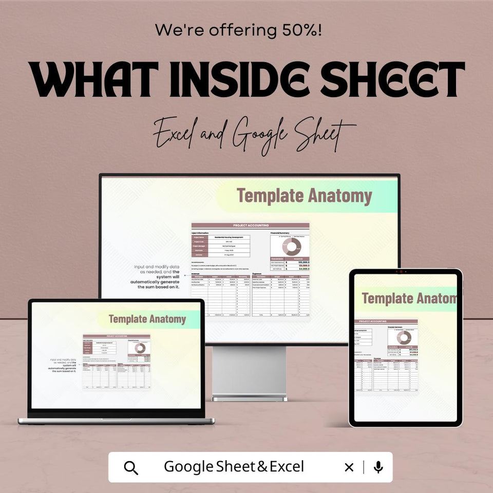 Project Accounting Sheet | Financial Tracking Template for Google Sheets  andExcel | Project Budgeting & Cost Management