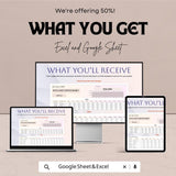 Hotel Guest Services Budget Sheet – Excel & Google Sheet Template – 2024 Financial Planning for Hotels – Track Services and Enhance Guest |