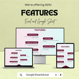 Annual Project Roadmap Sheet | Google Sheets Template | Project Planning, Goal Setting, Milestone Tracking, Timeline Visualization |