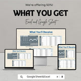 Sales vs. Targets Chart Template for Excel & Google Sheets - Track Sales Performance Easily