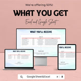 Sales Customer Appreciation Event ROI Calculator Sheet | Excel and Google Sheets Template | Event Cost, Revenue & ROI Tracker |